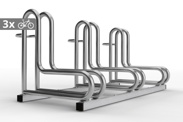 IQ 3 személyes kerékpártároló, rozsdamentes acél