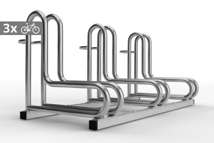IQ 3 személyes kerékpártároló, rozsdamentes acél