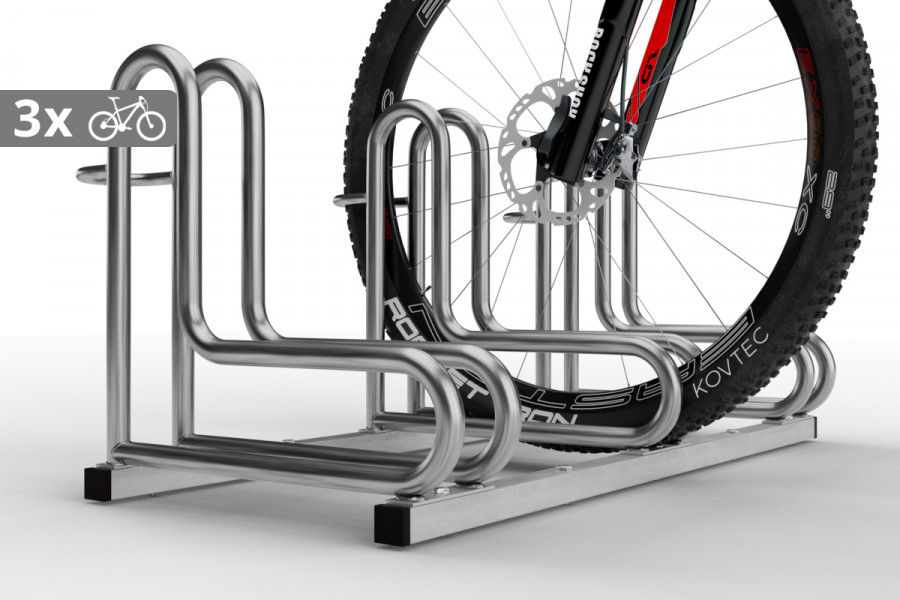 IQ 3 személyes kerékpártároló, rozsdamentes acél