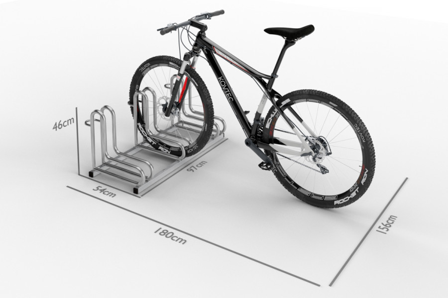 IQ 3 személyes kerékpártároló, rozsdamentes acél