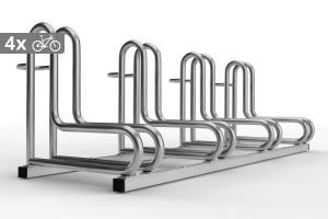 IQ kerékpártároló 4 személyes, rozsdamentes acél