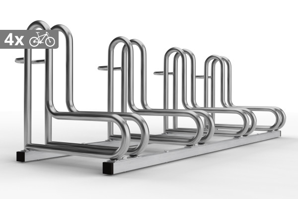 IQ kerékpártároló 4 személyes, rozsdamentes acél