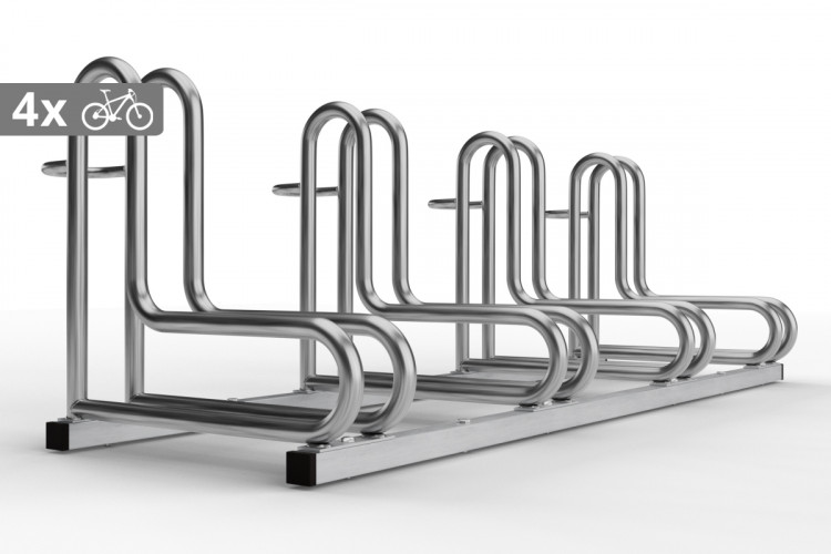 IQ kerékpártároló 4 személyes, rozsdamentes acél