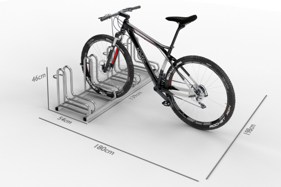 IQ kerékpártároló 4 személyes, rozsdamentes acél