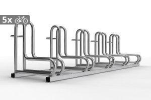 IQ kerékpártároló 5 személyes, rozsdamentes acél