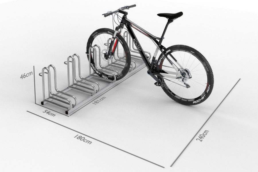 IQ kerékpártároló 5 személyes, rozsdamentes acél
