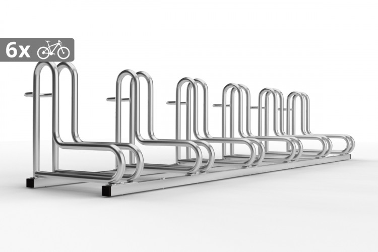 IQ 6 személyes kerékpártároló, horganyzott	