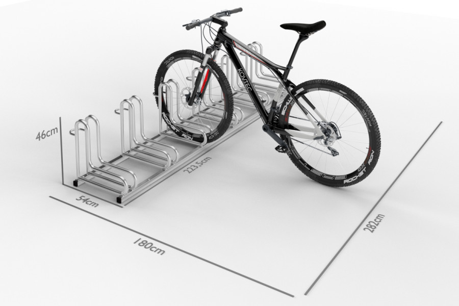 IQ 6 személyes kerékpártároló, horganyzott	