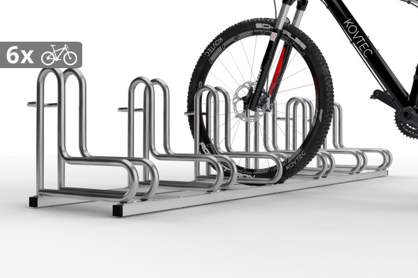 IQ 6 személyes kerékpártároló, rozsdamentes acél