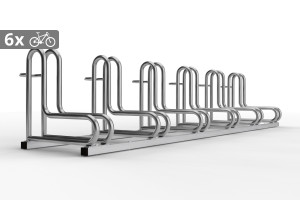 IQ 6 személyes kerékpártároló, rozsdamentes acél