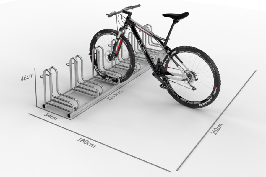 IQ 6 személyes kerékpártároló, rozsdamentes acél