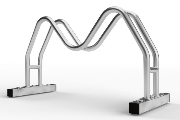 Kétoldalas kerékpártároló MEGA 1 férőhelyes, horganyzott