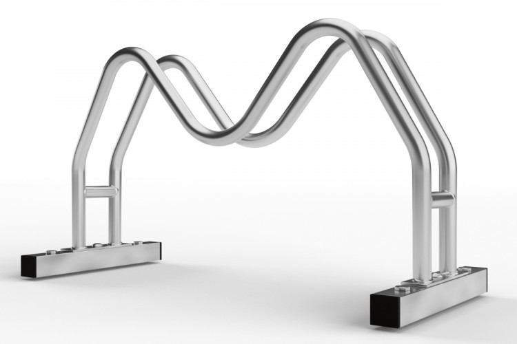 Kétoldalas kerékpártároló MEGA 1 férőhelyes, horganyzott