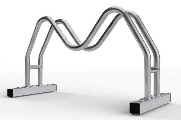 Kétoldalas kerékpártartó MEGA 1 férőhelyes, rozsdamentes acél