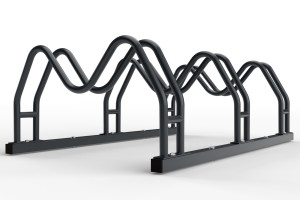 Kétoldalas kerékpártartó MEGA, színes