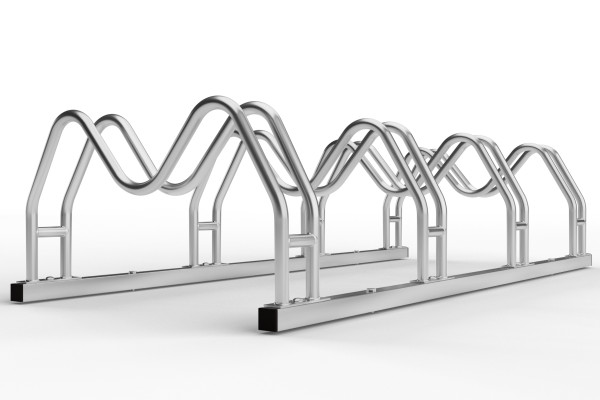 Kétoldalas, 4 kerékpáros MEGA tartó, horganyzott