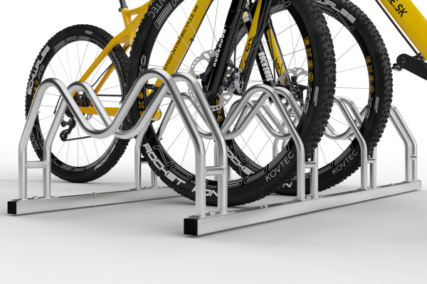 Kétoldalas, 4 kerékpáros MEGA tartó, horganyzott