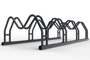 Kétoldalas kerékpártartó 4 db MEGA, színes