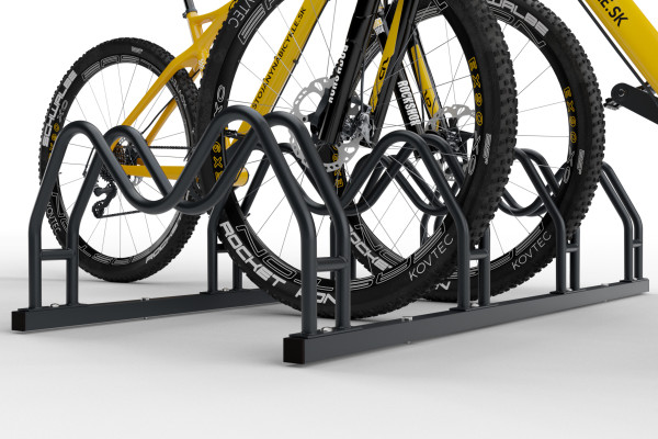 Kétoldalas kerékpártartó 4 db MEGA, színes