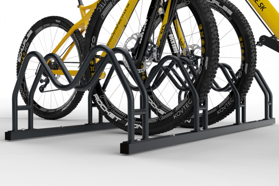 Kétoldalas kerékpártartó 4 db MEGA, színes