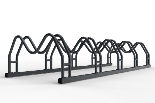 Kétoldalas, 5 kerékpáros MEGA tartó, horganyzott