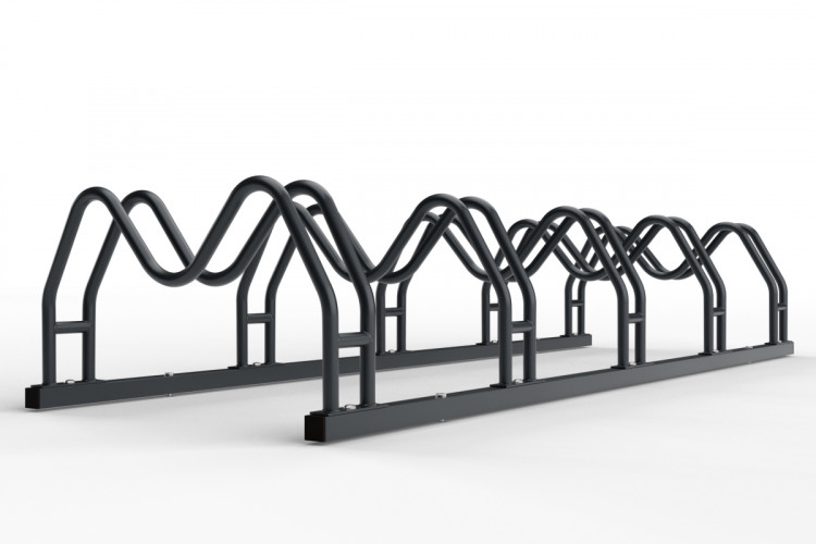 Kétoldalas, 5 kerékpáros MEGA tartó, horganyzott