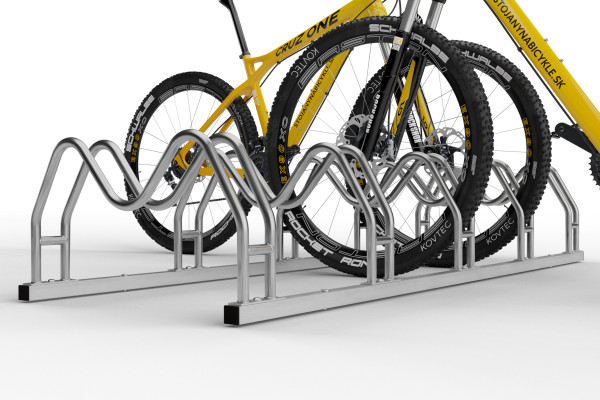 Kétoldalas kerékpártartó 5 db MEGA, rozsdamentes acél