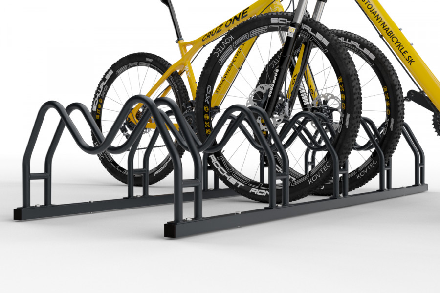 Kétoldalas kerékpártartó 5 db MEGA, színes