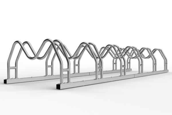 Kétoldalas kerékpártartó 6 db MEGA, rozsdamentes acél