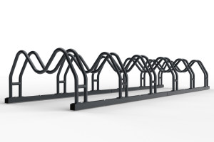 Kétoldalas kerékpártartó 6 db MEGA, színes