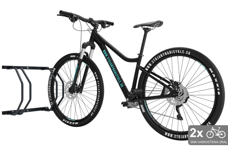 Falra szerelhető 2 kerékpártartó, színes