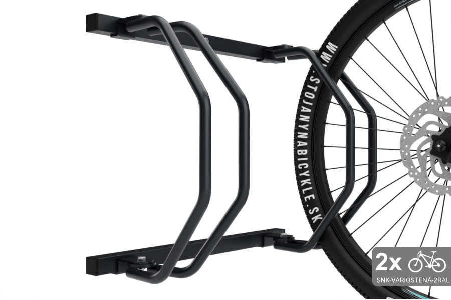 Falra szerelhető 2 kerékpártartó, színes