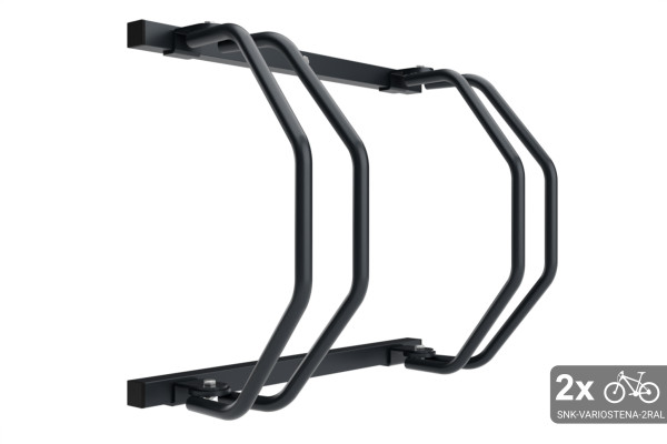 Falra szerelhető 2 kerékpártartó, színes
