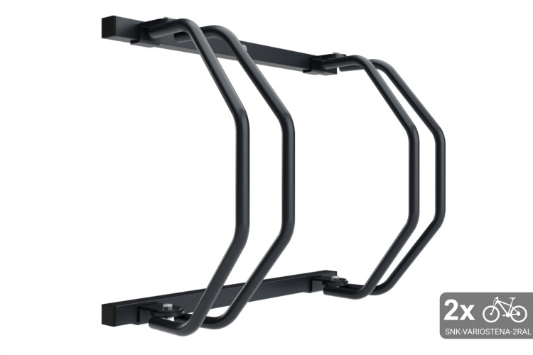 Falra szerelhető 2 kerékpártartó, színes
