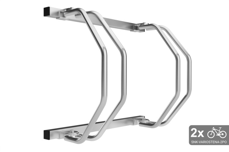 Falra szerelhető 2 kerékpártartó, horganyzott
