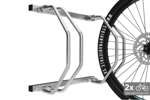 Falra szerelhető 2 kerékpártartó, horganyzott