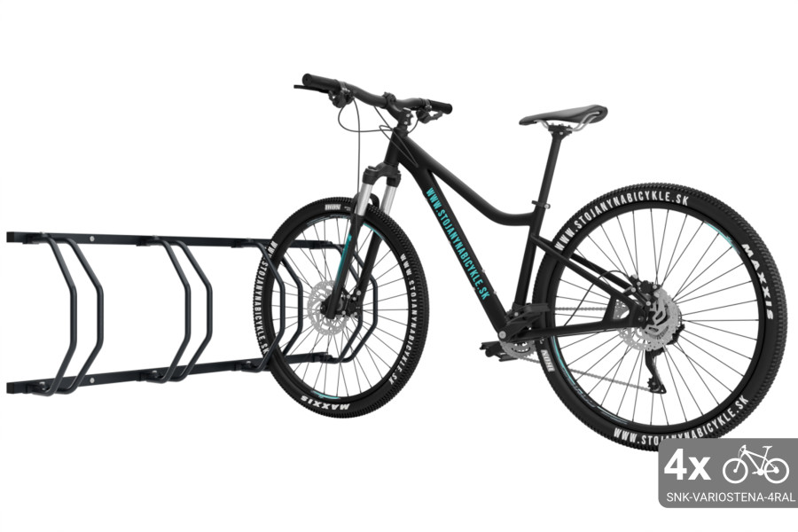 Falra szerelhető 4 kerékpártartó, színes