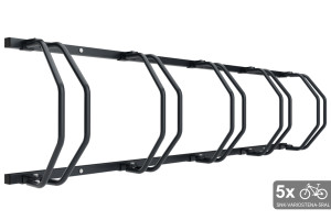 Falra szerelhető 5 kerékpáros tartó, színes