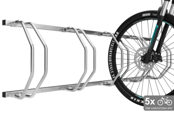Falra szerelhető 5 kerékpáros tartó, horganyzott