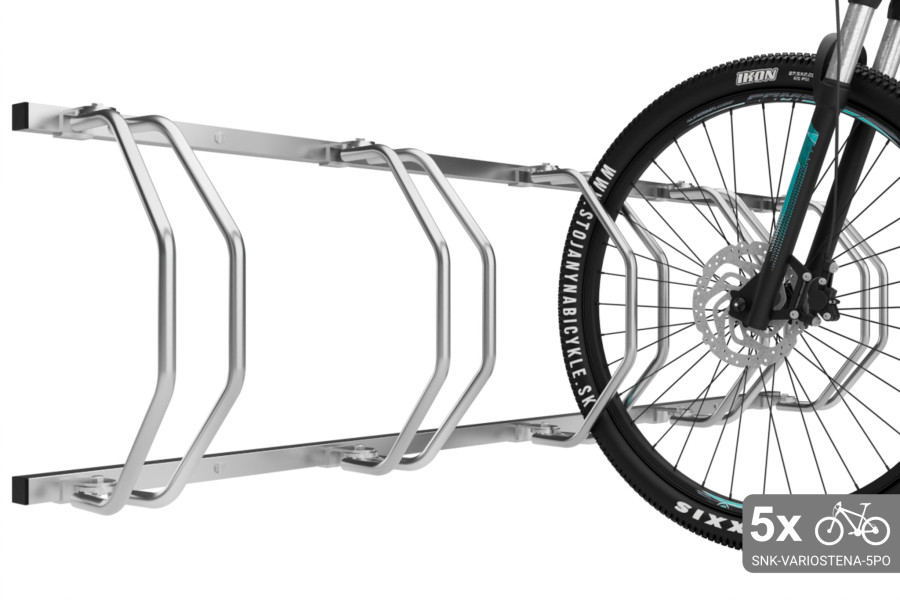 Falra szerelhető 5 kerékpáros tartó, horganyzott