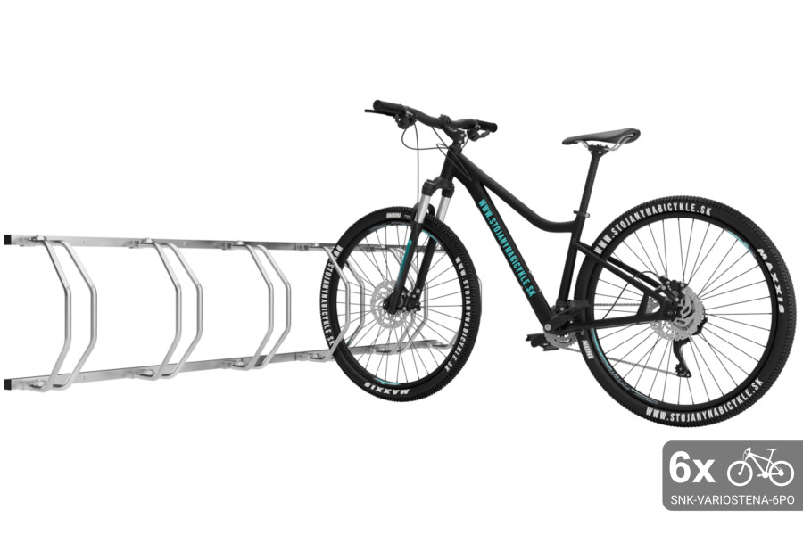 Falra szerelhető 6 kerékpáros tartó, horganyzott