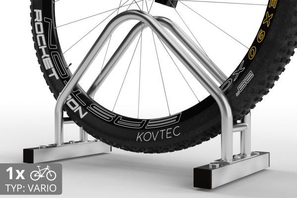 Kétoldalas kerékpártároló VARIOS 1 férőhelyes, horganyzott