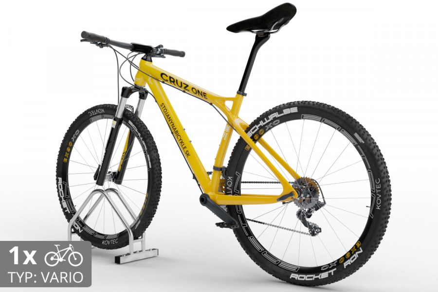 Kétoldalas kerékpártároló VARIOS 1 férőhelyes, horganyzott