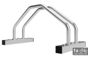 Kétoldalas kerékpártároló VARIO 1 személyes, horganyzott