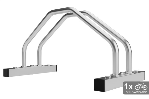 Kétoldalas kerékpártároló VARIO 1 személyes, horganyzott