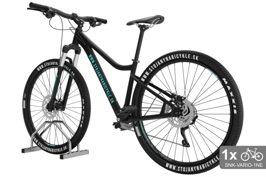 Kétoldalas kerékpártámasz VARIO 1 személyes, rozsdamentes acél