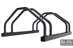 Kétoldalas VARIO kerékpártároló, 2 személyes, színes