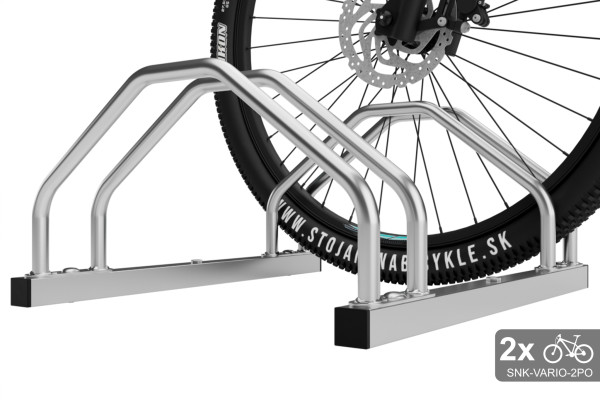 Kétoldalas, 3 személyes VARIO kerékpártartó, horganyzott