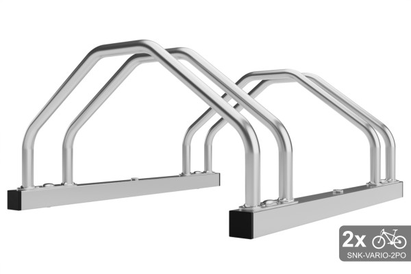 Kétoldalas, 3 személyes VARIO kerékpártartó, horganyzott