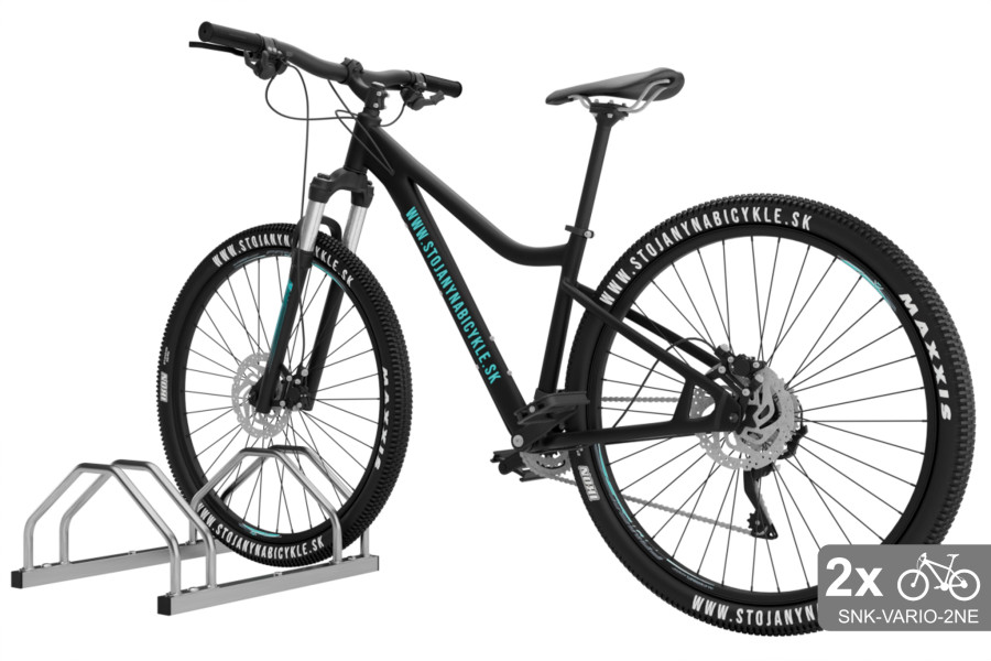 Kétoldalas, 3 személyes VARIO kerékpártartó, rozsdamentes acél